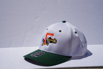 F-Eagle Green and White Adjustable Hat