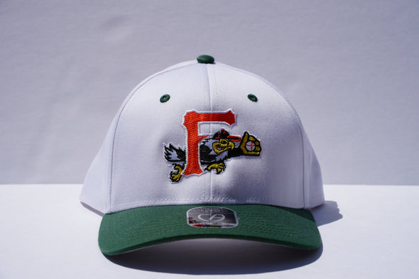 F-Eagle Green and White Adjustable Hat