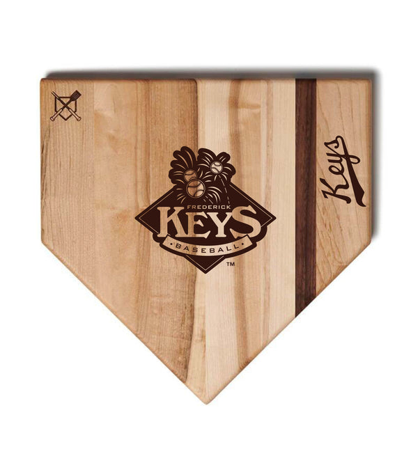 Frederick Keys Baseball BBQ Home Plate Cutting Board
