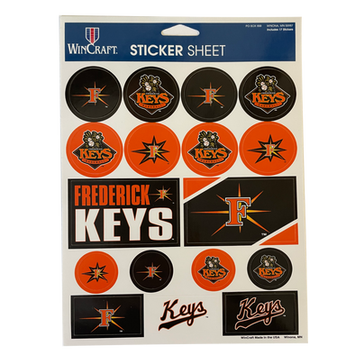 Frederick Keys Sticker Sheet